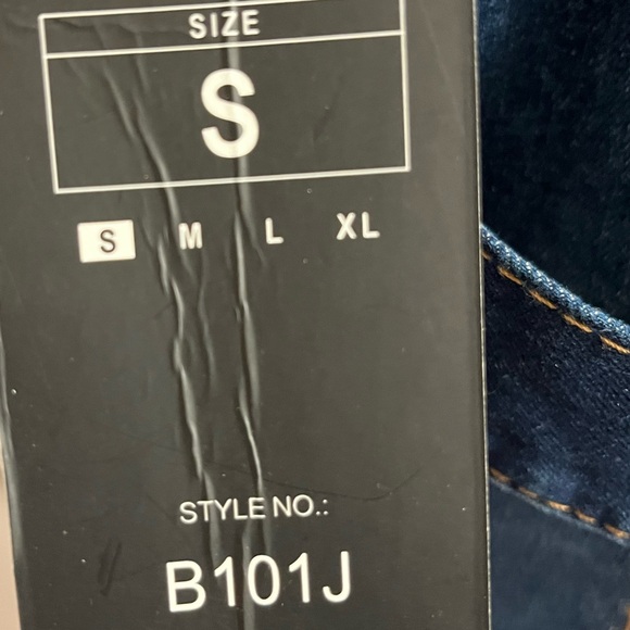 NWT BHJ Denim Button-Up Dress, Size Small - Picture 5 of 5